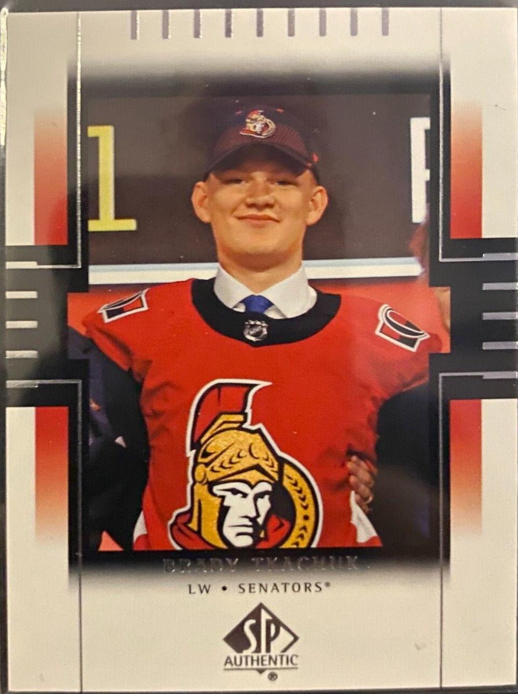 Brady Tkachuk #RDP-BT Hockey Cards 2018 SP Authentic 1999-00 Retro Draft Picks