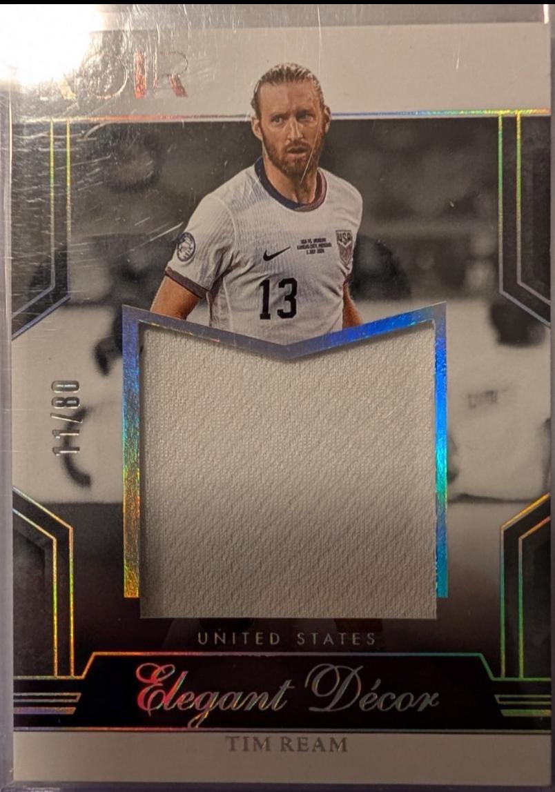 Tim Ream #4 2024 Panini Noir Elegant Decor Materials Soccer