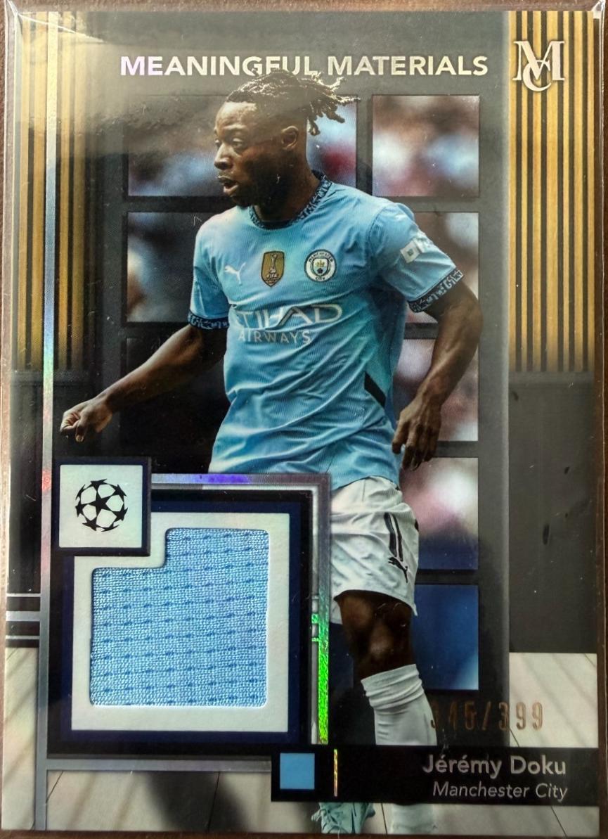 Jeremy Doku #MMSR-JD 2024 Topps Museum UEFA Meaningful Material