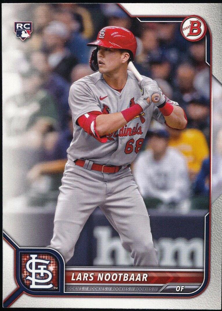 Lars Nootbaar #64 Baseball Cards 2022 Bowman