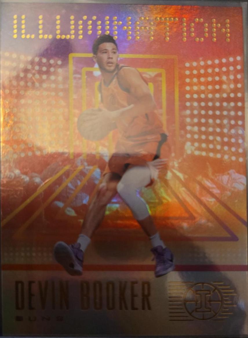 Devin Booker #15 Basketball Cards 2020 Panini Illusions Illuminated