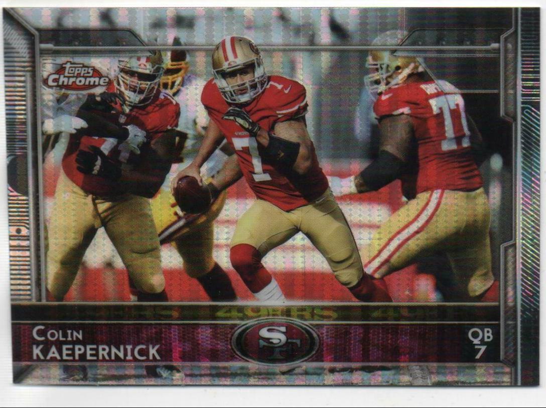 Colin Kaepernick #56 Football Cards 2015 Topps Chrome
