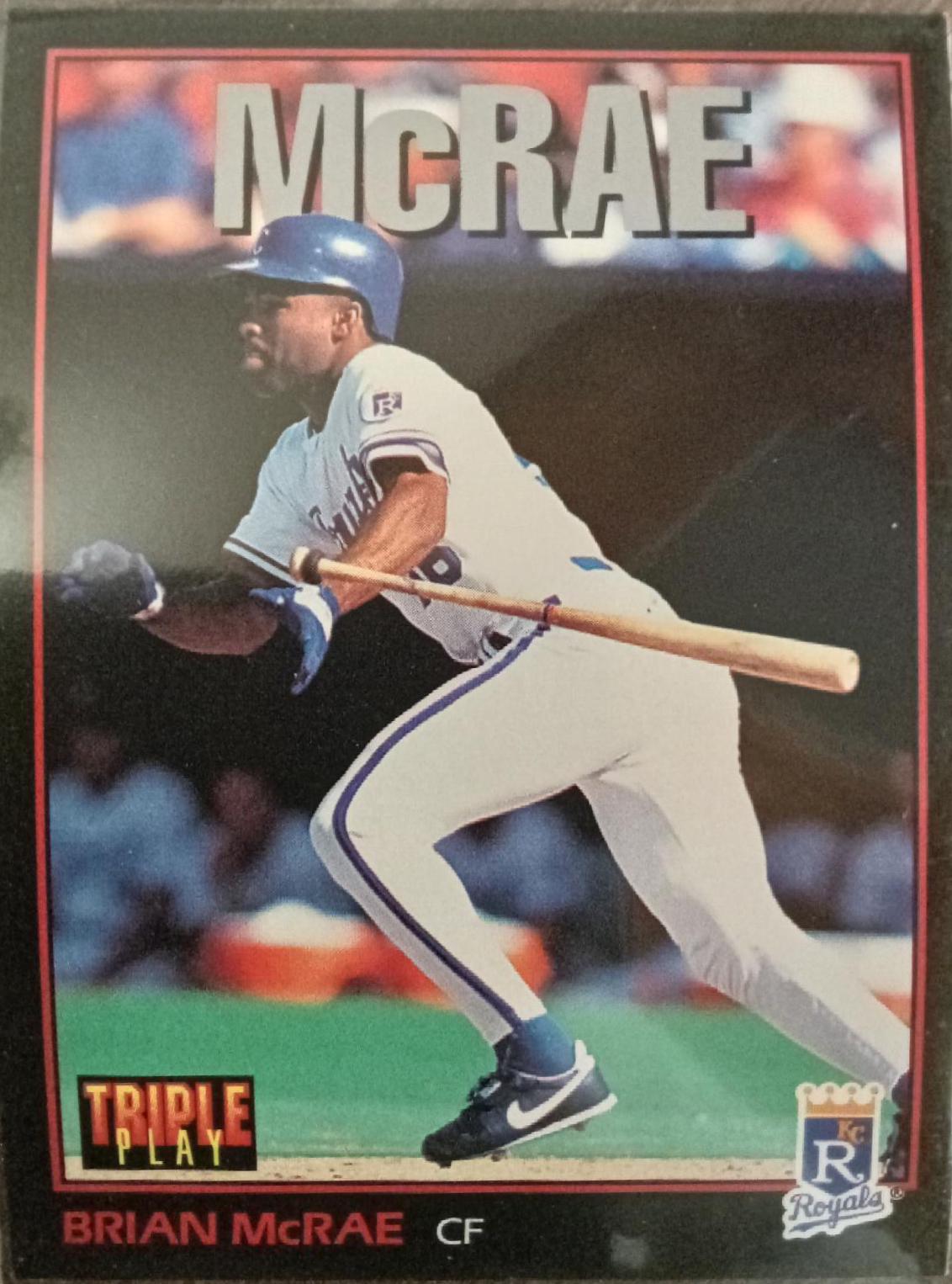 Brian McRae #21 Baseball Cards 1993 Panini Donruss Triple Play