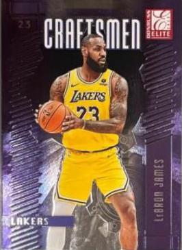 LeBron James #3 Basketball Cards 2023 Donruss Elite Craftsmen