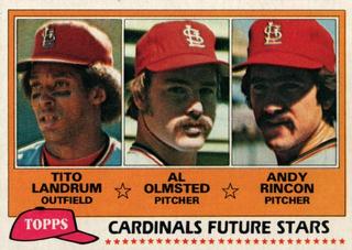 Cardinals Future Stars: Tito Landrum / Al Olmsted / Andy Rincon