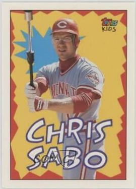 Chris Sabo #39 Baseball Cards 1992 Topps Kids