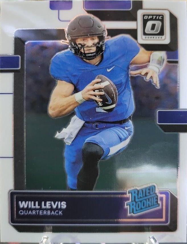 Will Levis #4 Football Cards 2023 Panini Chronicles Draft Picks Donruss Optic Rated Rookie