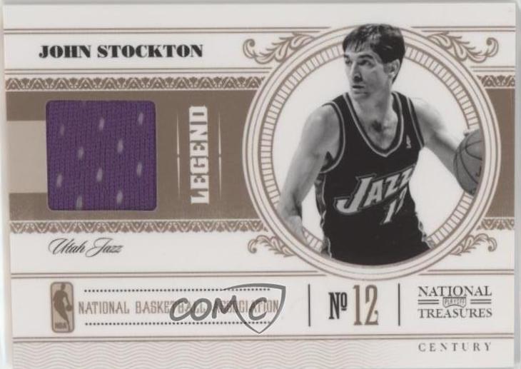 John Stockton #138 Basketball Cards 2010 Panini National Treasures
