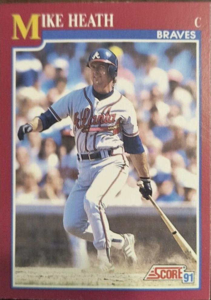 Mike Heath #69T Baseball Cards 1991 Score Traded