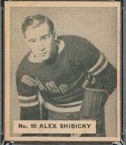 Alex Shibicky #90 1937 V356 World Wide Gum Hockey
