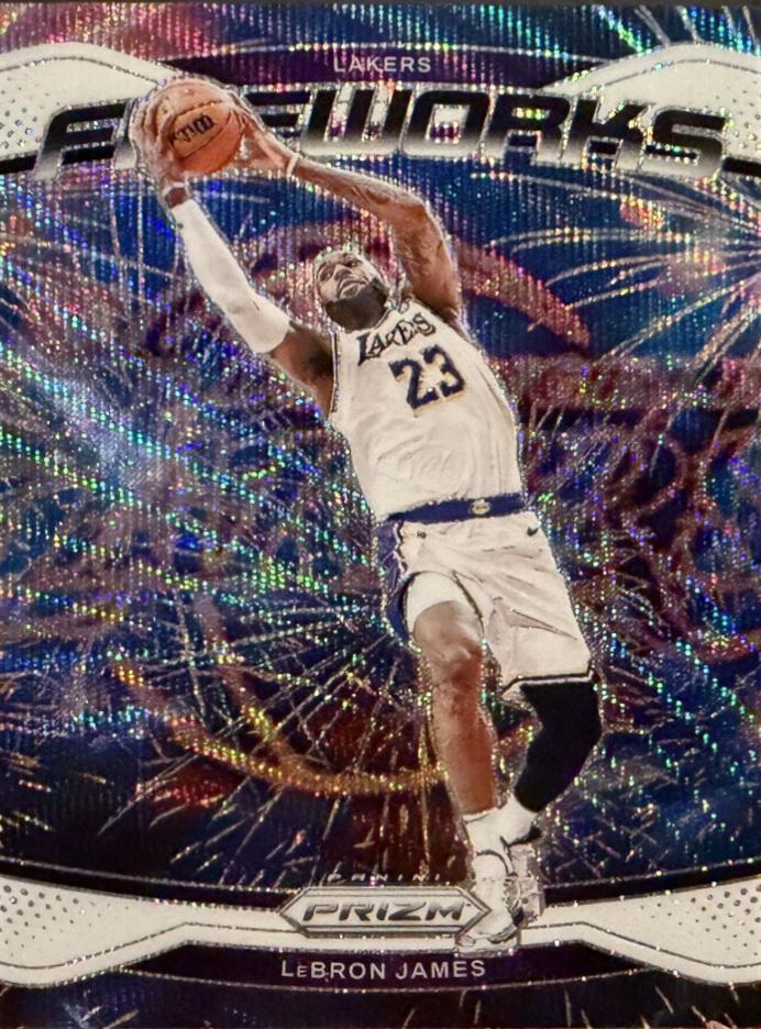 LeBron James [White Wave] #19 Prices | 2024 Panini Prizm Fireworks