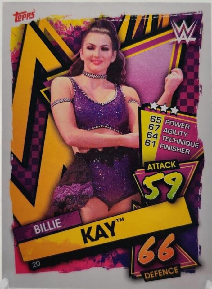 Billie Kay #20 Wrestling Cards 2021 Topps Slam Attax WWE