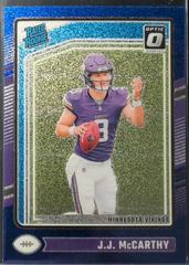 J.J. McCarthy [Blue Glitter] #235 Football Cards 2024 Panini Donruss Optic Prices