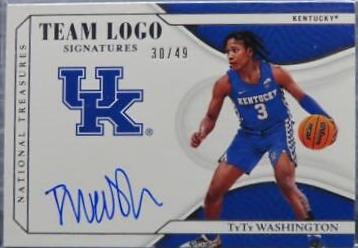 TyTy Washington Jr. [Material Signature Team Logo] #40