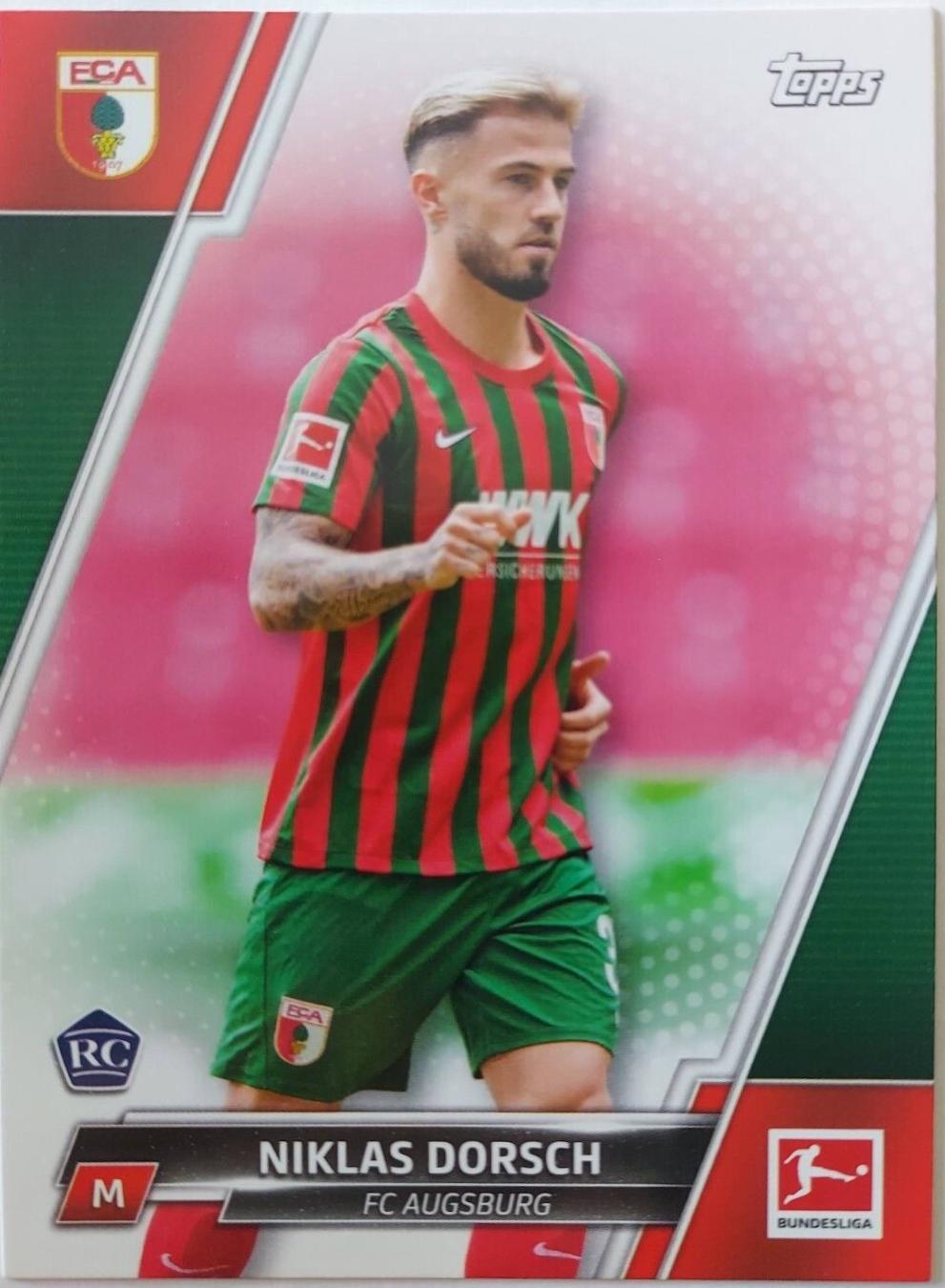 Niklas Dorsch #3 Soccer Cards 2021 Topps Bundesliga
