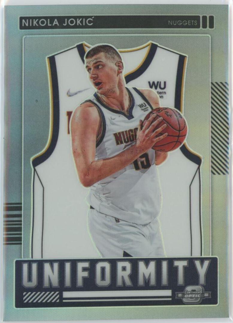 Nikola Jokic #10 Basketball Cards 2021 Panini Contenders Optic Uniformity