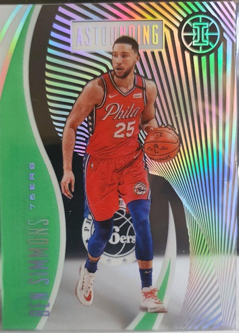 Ben Simmons #8 Basketball Cards 2019 Panini Illusions Astounding