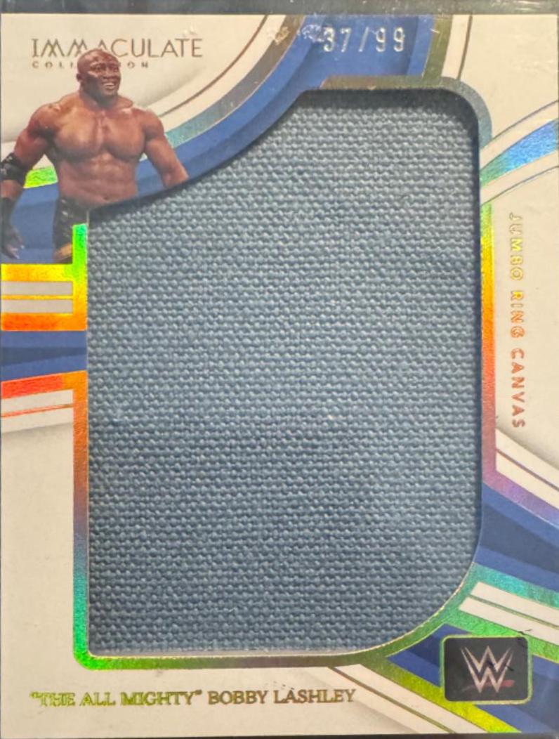 The All Mighty Bobby Lashley #JR-BLS Wrestling Cards 2023 Panini Immaculate WWE Jumbo Ring Canvas