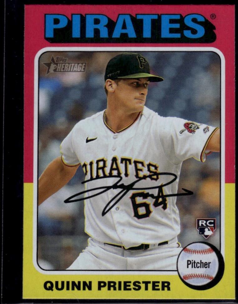 Quinn Priester #172 Baseball Cards 2024 Topps Heritage Color Swap
