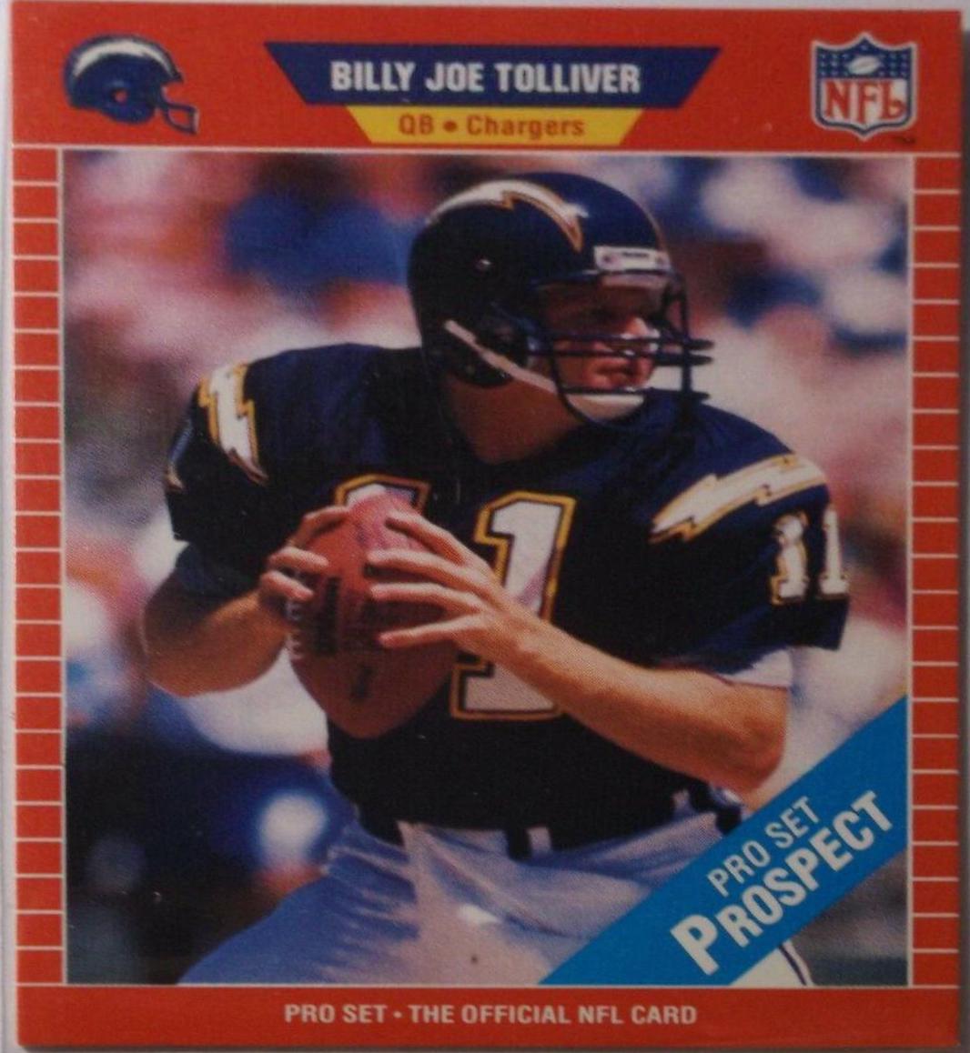Billy Joe Tolliver #536 Football Cards 1989 Pro Set