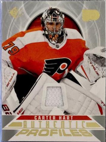 Carter Hart #AP-19 Hockey Cards 2020 SP Authentic Profiles