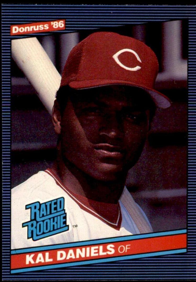 Kal Daniels #27 Baseball Cards 1986 Donruss