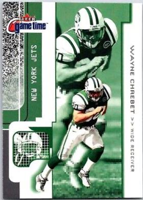 Wayne Chrebet #73 2001 Fleer Game Time Football