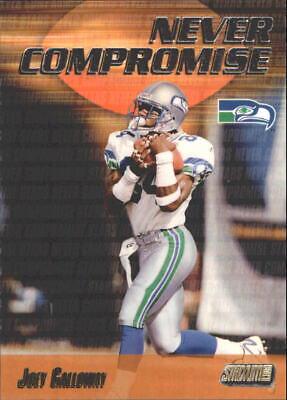 Joey Galloway #NC16 Football Cards 1999 Stadium Club Never Compromise