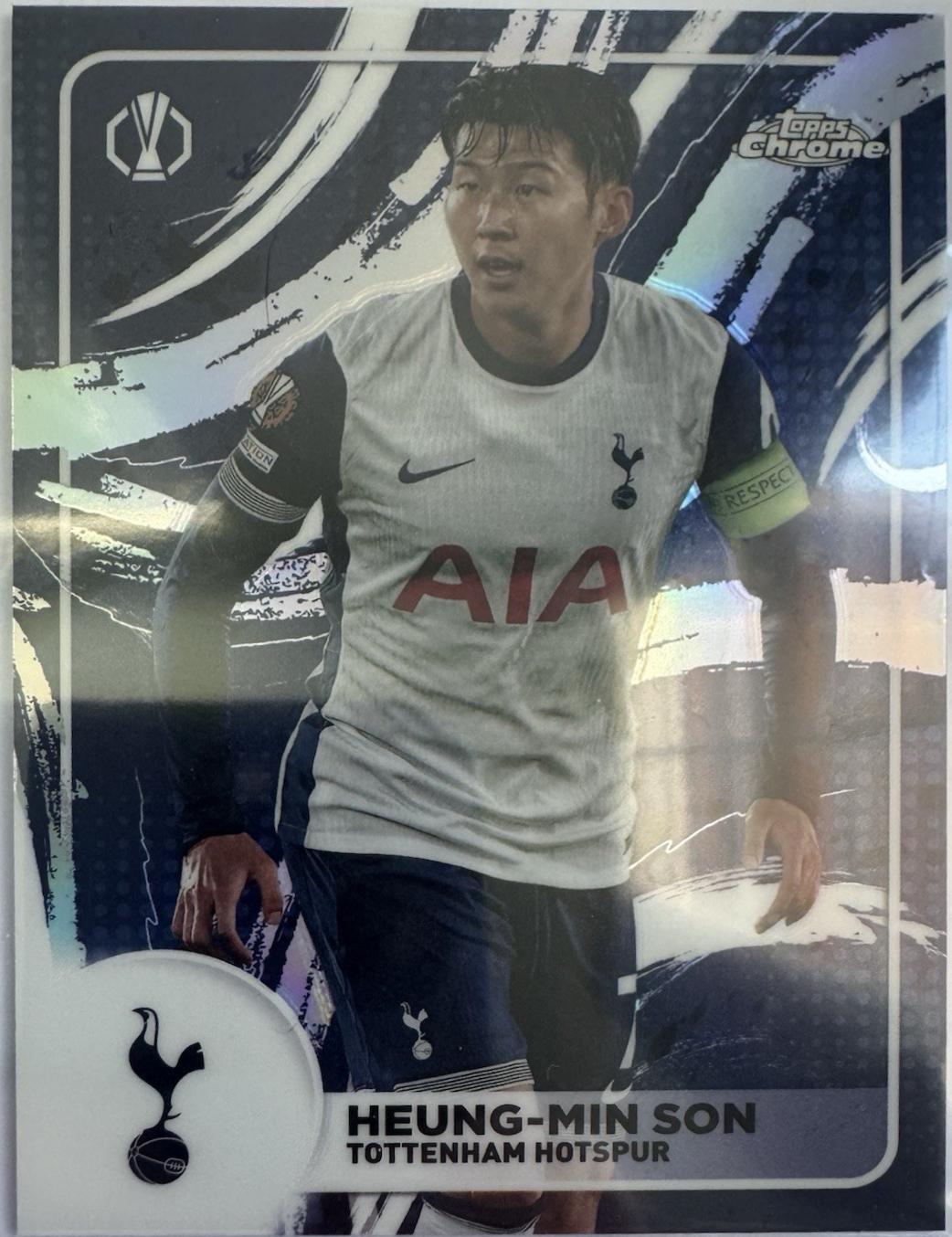 Heung-min Son #SB-9 Soccer Cards 2024 Topps Chrome UEFA Soccer Brush