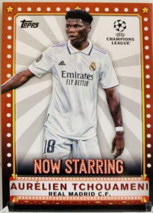 Aurelien Tchouameni #NS-7 Soccer Cards 2022 Topps UEFA Club Competitions Now Starring