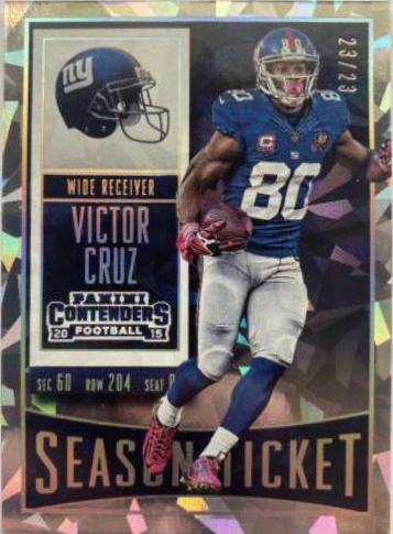 Victor Cruz [Cracked Ice Ticket] #93