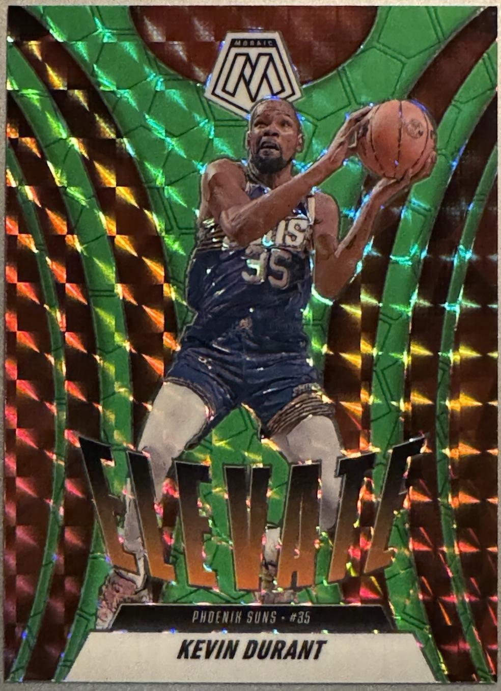 Kevin Durant [Green Fluorescent] #21 Prices | 2024 Panini Mosaic