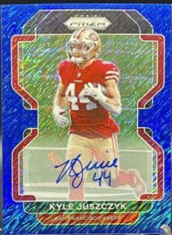 Kyle Juszczyk [Autographs Blue Shimmer] #57