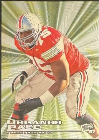 Orlando Pace #B1 Football Cards 1997 Press Pass Big 12