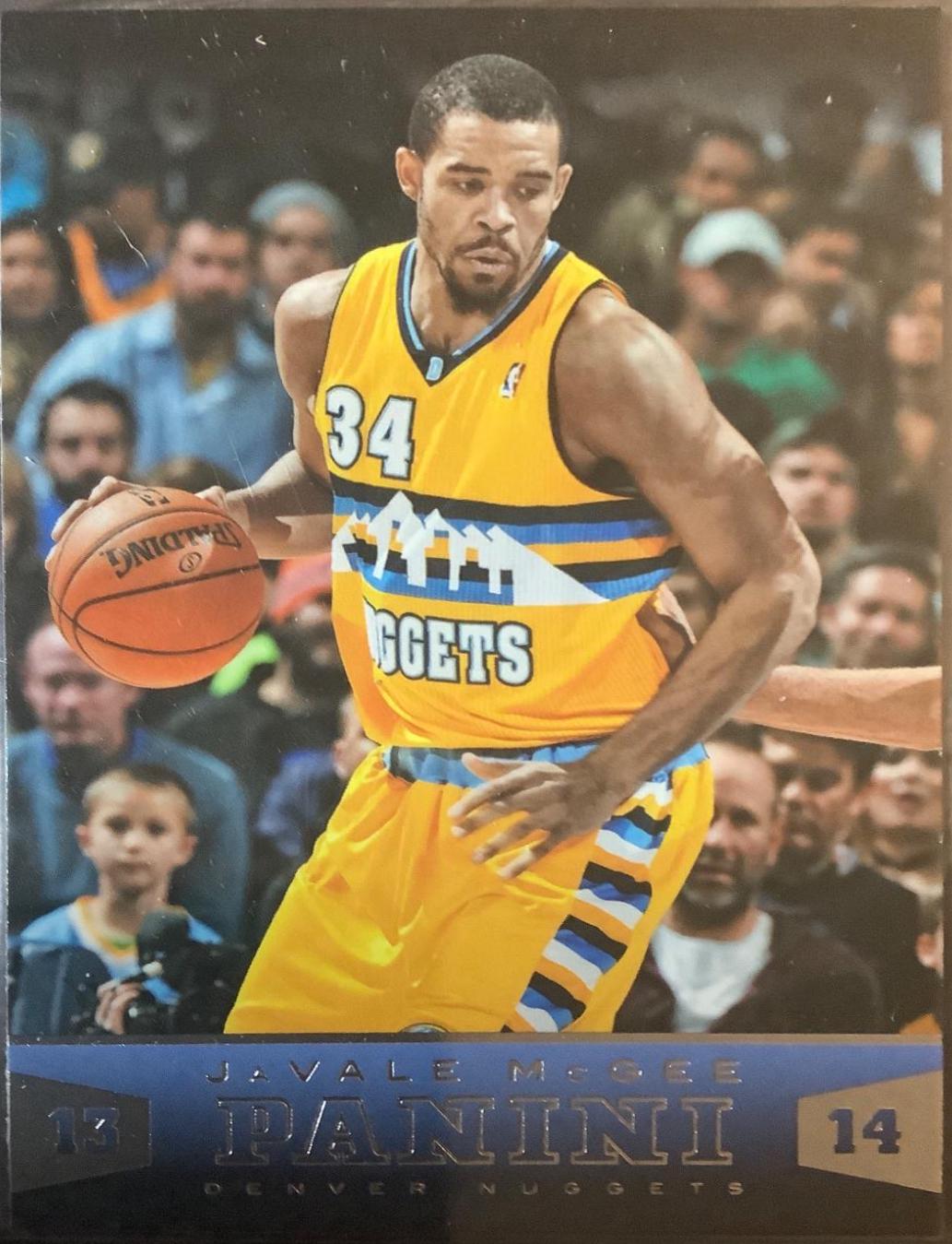 JaVale McGee #32 Basketball Cards 2013 Panini
