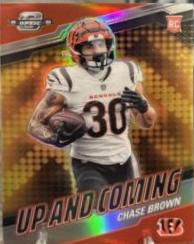 Chase Brown #7 Football Cards 2023 Panini Contenders Optic Up and Coming