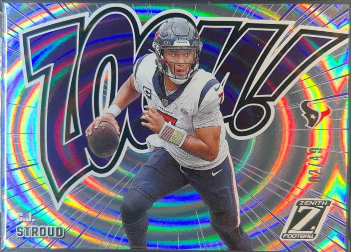 C.J. Stroud #5 Football Cards 2024 Panini Zenith Zoom Blue