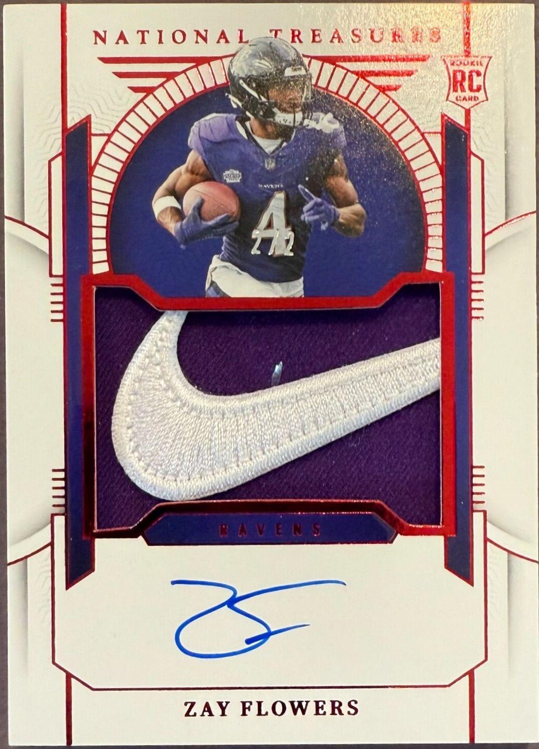 Zay Flowers [Rookie Patch Autographs Red Brand Logo] #197