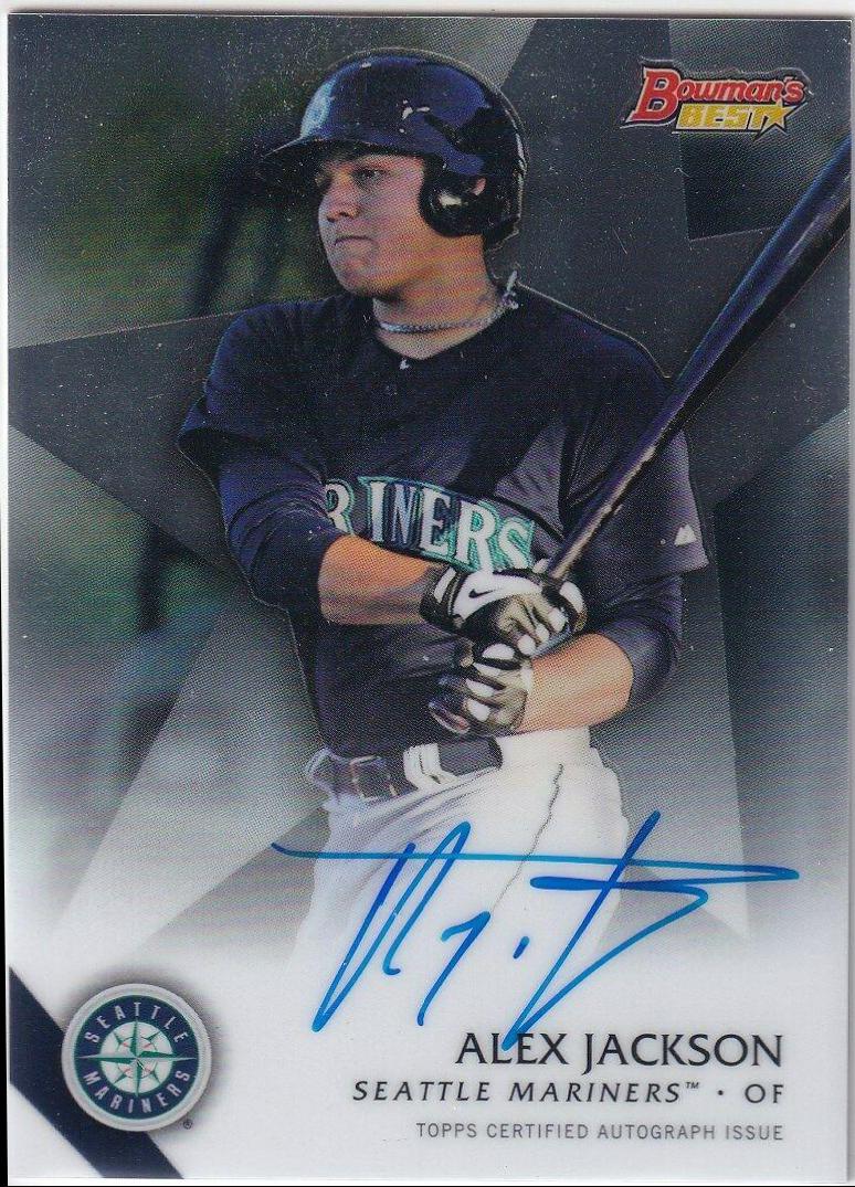 Alex Jackson #AJ Baseball Cards 2015 Bowman's Best of Autographs