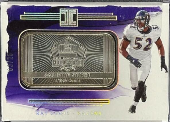 Ray Lewis #13 Football Cards 2023 Panini Impeccable Silver Hall of Fame
