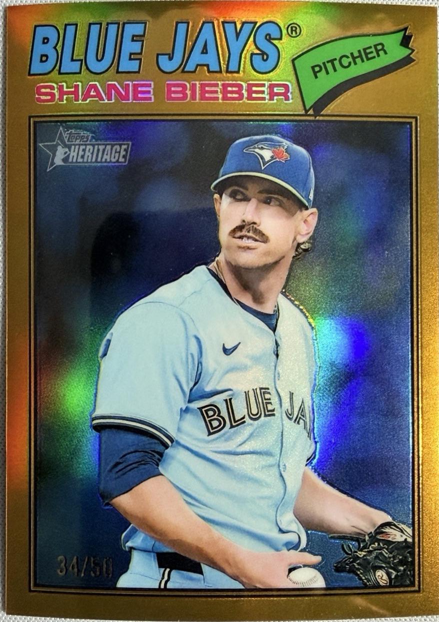 Shane Bieber [Gold Bordered Chrome] #210