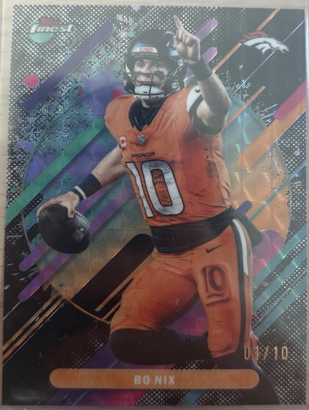 Bo Nix [Black Geometric] #231