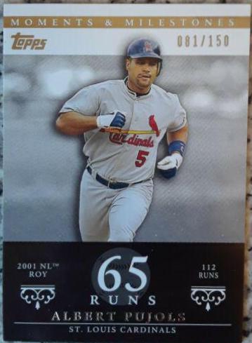 Albert Pujols #4 Baseball Cards 2007 Topps Moments & Milestones