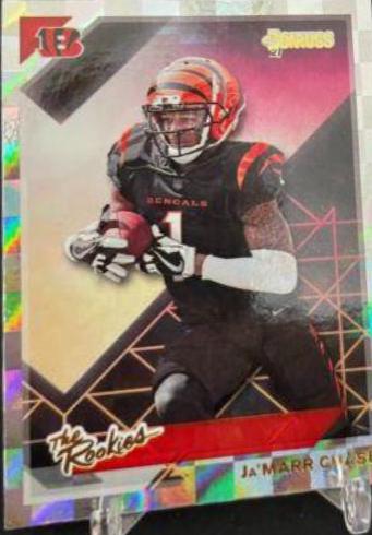 Ja'Marr Chase #TR-JMC Football Cards 2021 Panini Clearly Donruss The Rookies