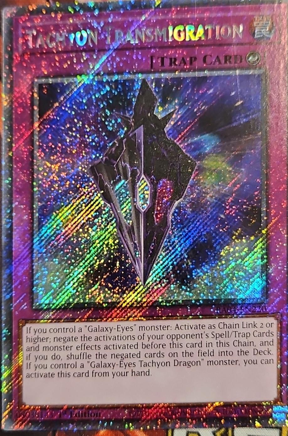 Tachyon Transmigration RA04-EN220 YuGiOh Quarter Century Stampede