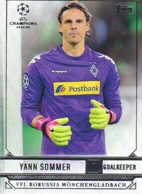 Yann Sommer #198 Soccer Cards 2016 Topps UEFA Champions League Showcase