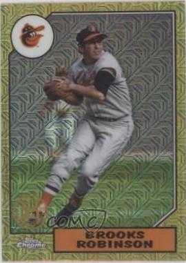 Brooks Robinson #T87C2-11 Baseball Cards 2022 Topps Silver Pack 1987 Chrome Series 2