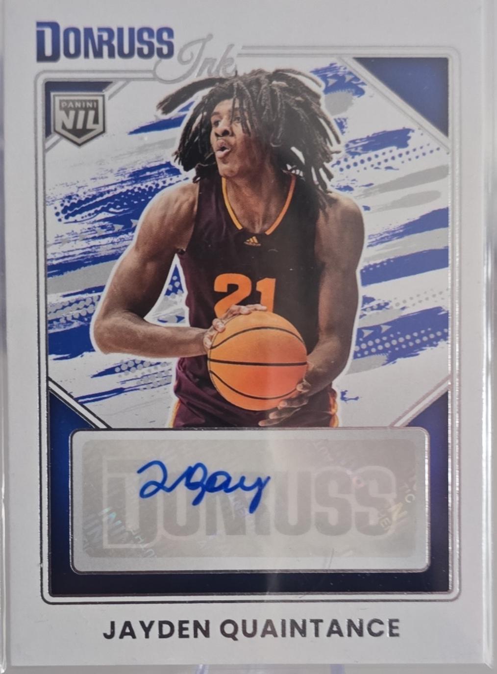 Jayden Quaintance #3 2025 Panini Donruss Ink Basketball