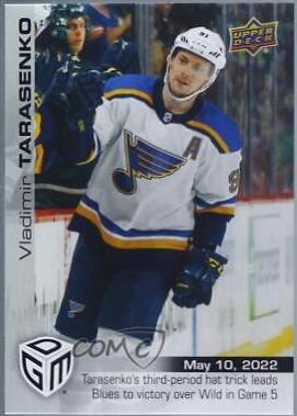 Vladimir Tarasenko #93 2021 Upper Deck Game Dated Moments Hockey
