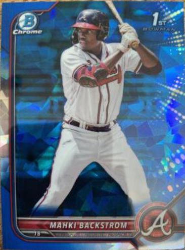 Mahki Backstrom #BCP-121 Baseball Cards 2022 Bowman Chrome Prospects Sapphire